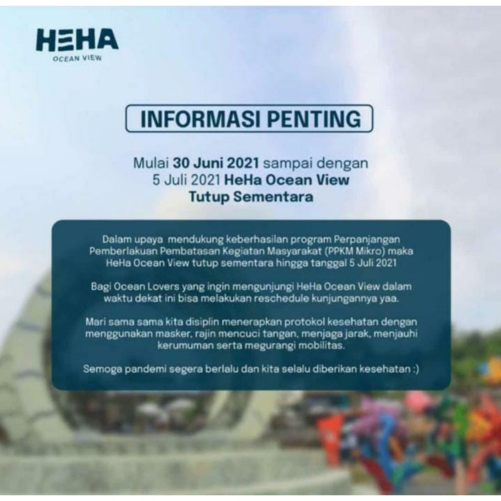 Pengumuman Heha Ocean View