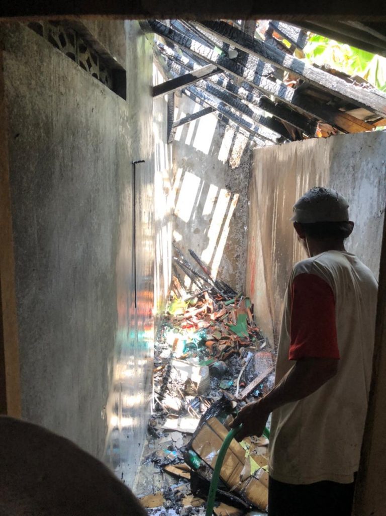 Kondisi Ruang Dapur Usai Kebakaran