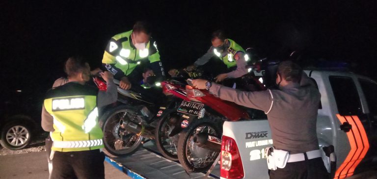 Sejumlah Motor Diamankan Polisi
