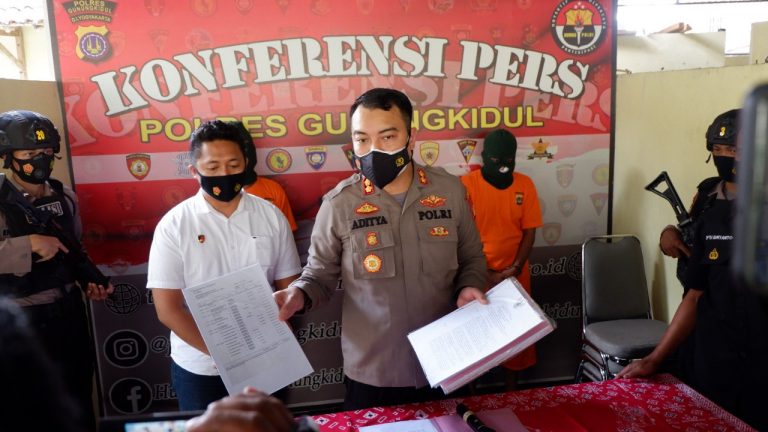 Konfrensi Pers Polres Gunungkidul