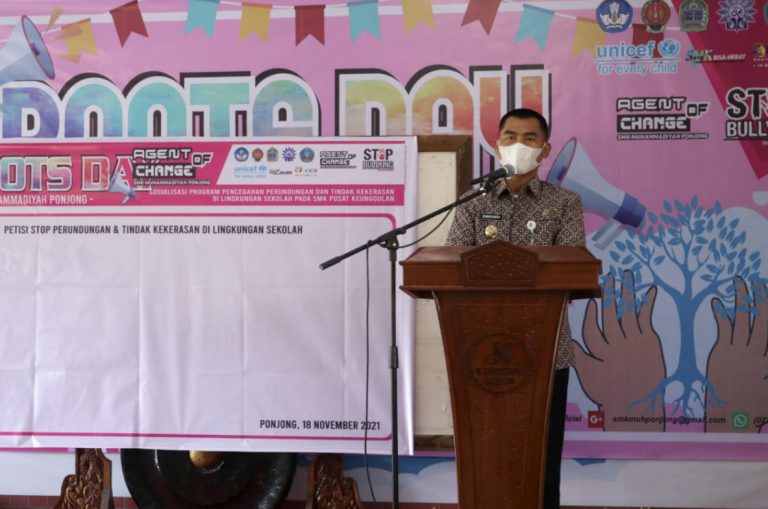 Bupati Gunungkidul Sunaryanto Roots Day SMK Muhammadiyah Ponjong