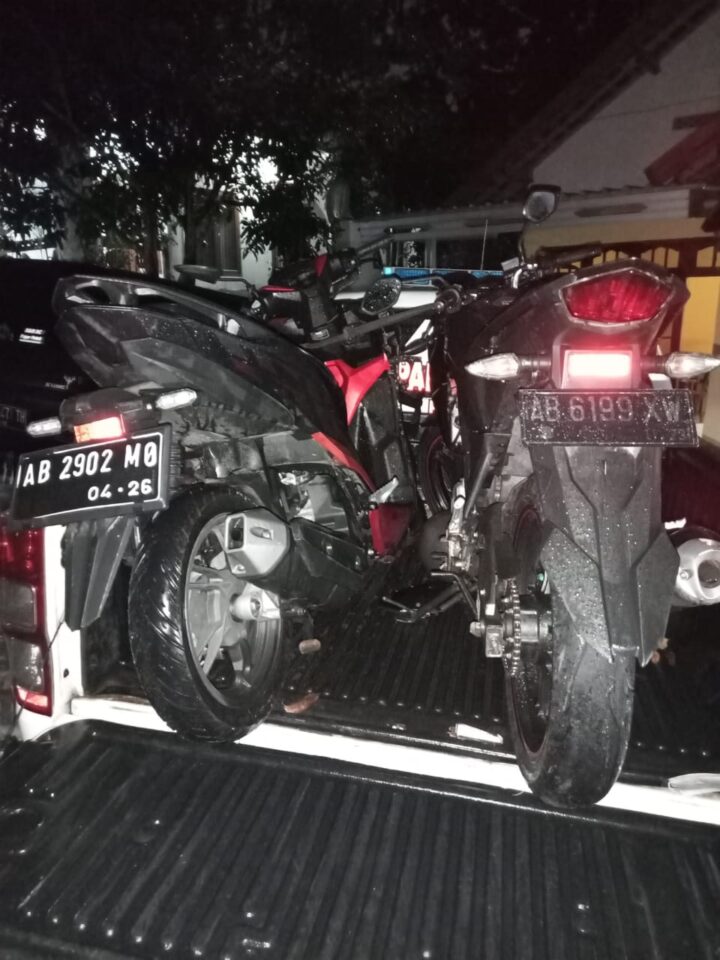 Barang Bukti Dua Sepeda Motor