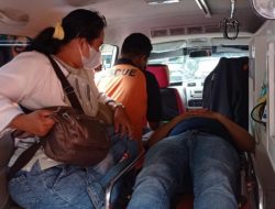 Tergencet Bus, Seorang Wisatawan Dilarikan Ke Rumah Sakit