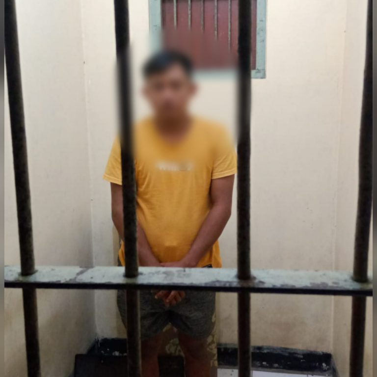 BRS (34) warga Padukuhan Tambakrejo, Kalurahan Sodo, Kapanewon Paliyan ditangkap jajaran aparat Kepolisian Polsek Playen