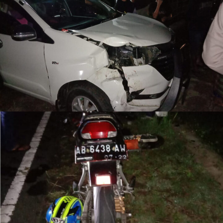 Dua Kendaraan Yang Terlibat Kecelakaan