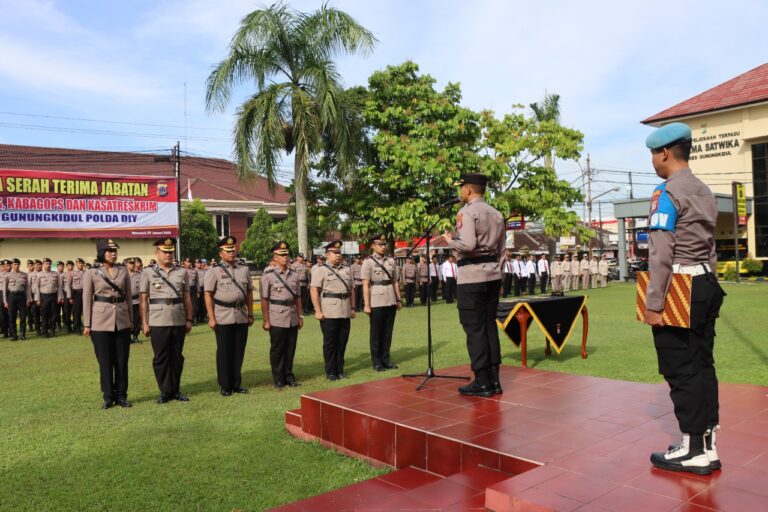 Sertijab Pejabat Utama Polres Gunungkidul
