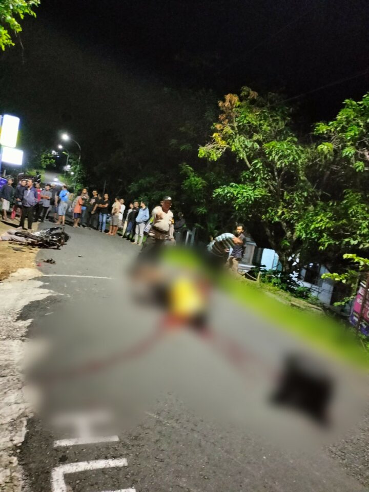 Kondisi TKP Usai Laka Lantas
