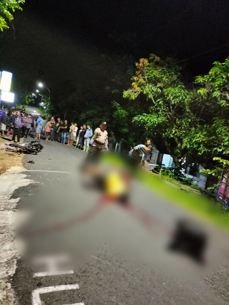 Kondisi TKP Usai Laka Lantas