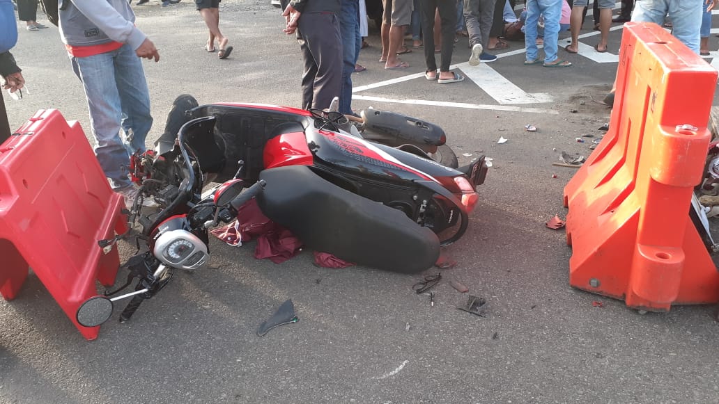 Kondisi Sepeda Motor Usai Kecelakaan