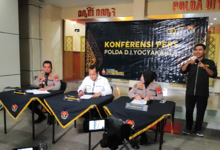 Konfrensi Pers Polda DIY