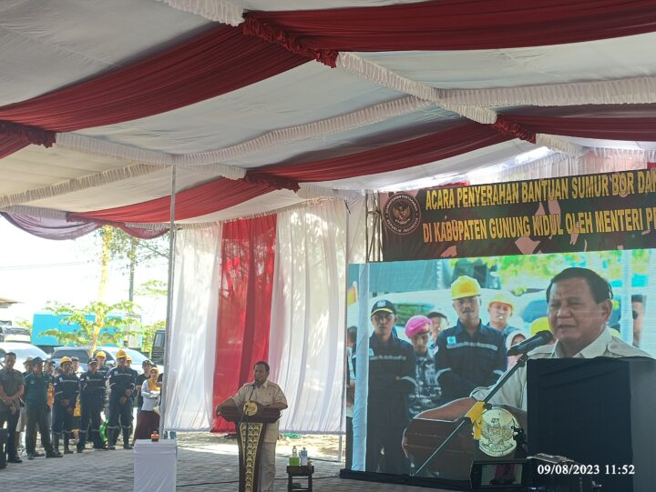 Menhan Prabowo Memberi Sambutan