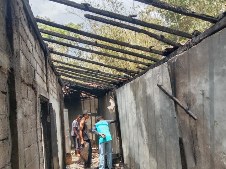 Rumah Tugino Usai Terbakar