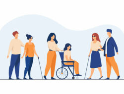 Ilustrasi Pantai Ramah Difabel