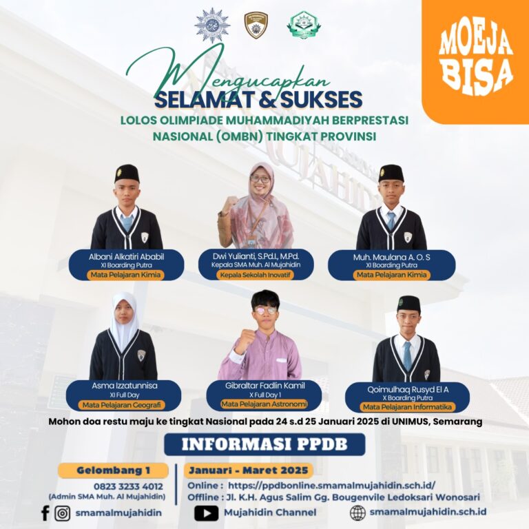 Siswa SMA Muhammadiyah Al Mujahidin