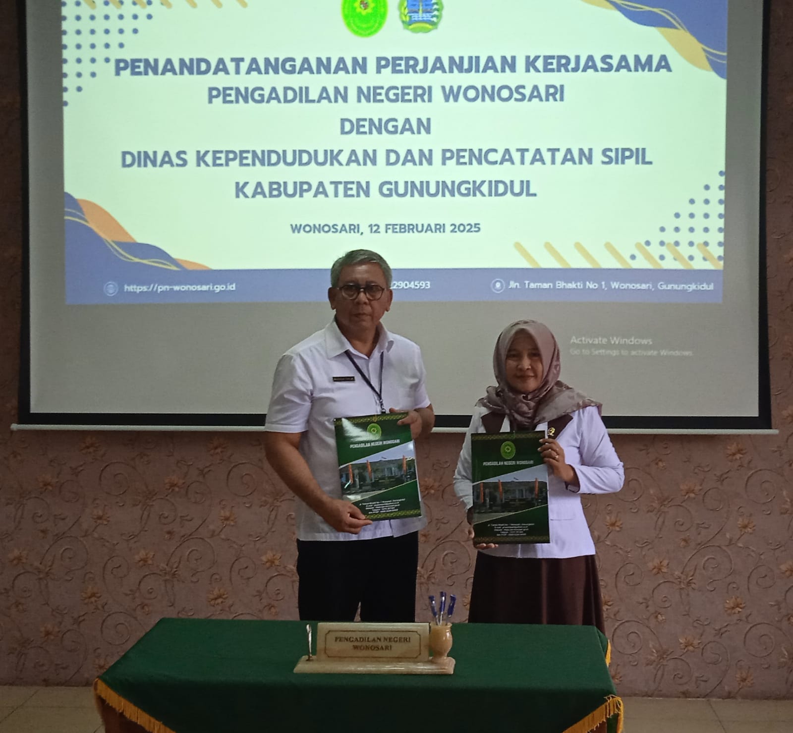 Kerjasama PN Wonosari Dan Dukcapil Gunungkidul