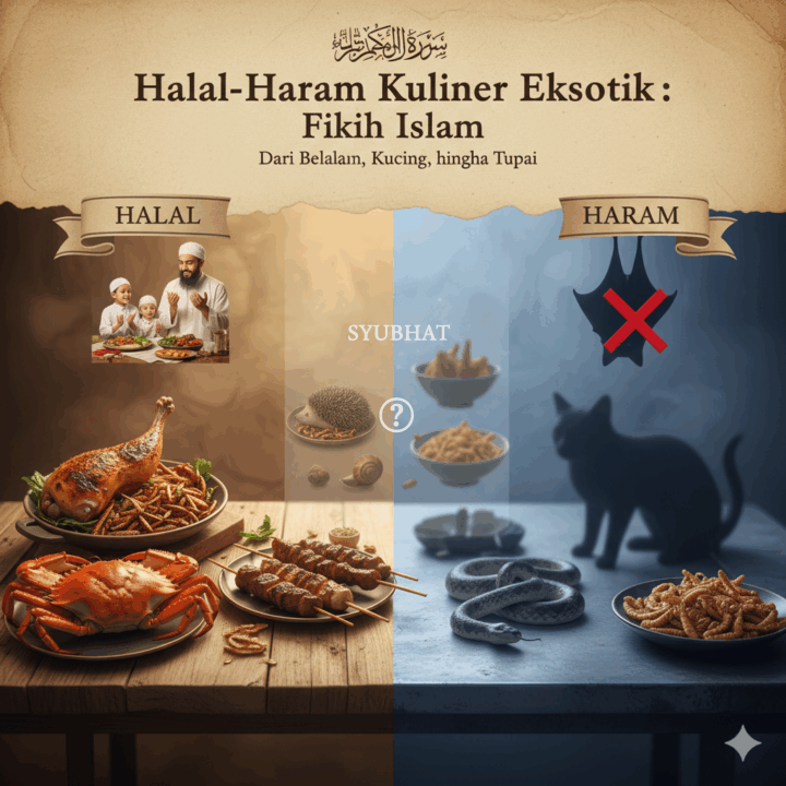 Inilah Halal Haram Kuliner Eksotik Dari Belalang, Kucing, Hingga Tupai Menurut Fikih Islam