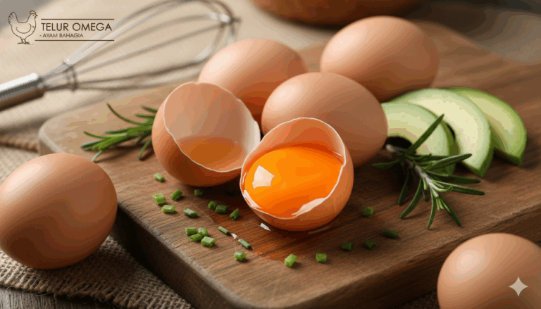 Telur Omega Dari Ayam Petelur Yang Bahagia