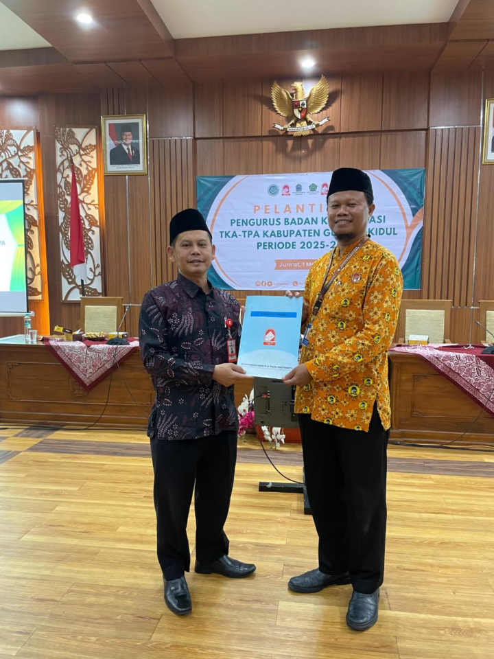 Sah! Arif Tyas Fitrianto Terpilih Sebagai Ketua, Pengurus Badko TKA-TPA Gunungkidul 2025-2029 Resmi Dilantik