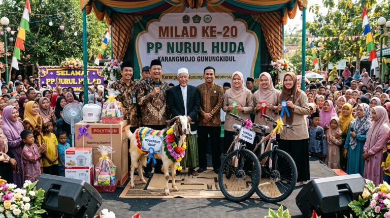 Dorprize Kambing Hiasi Milad Al Hikmah Karangmojo